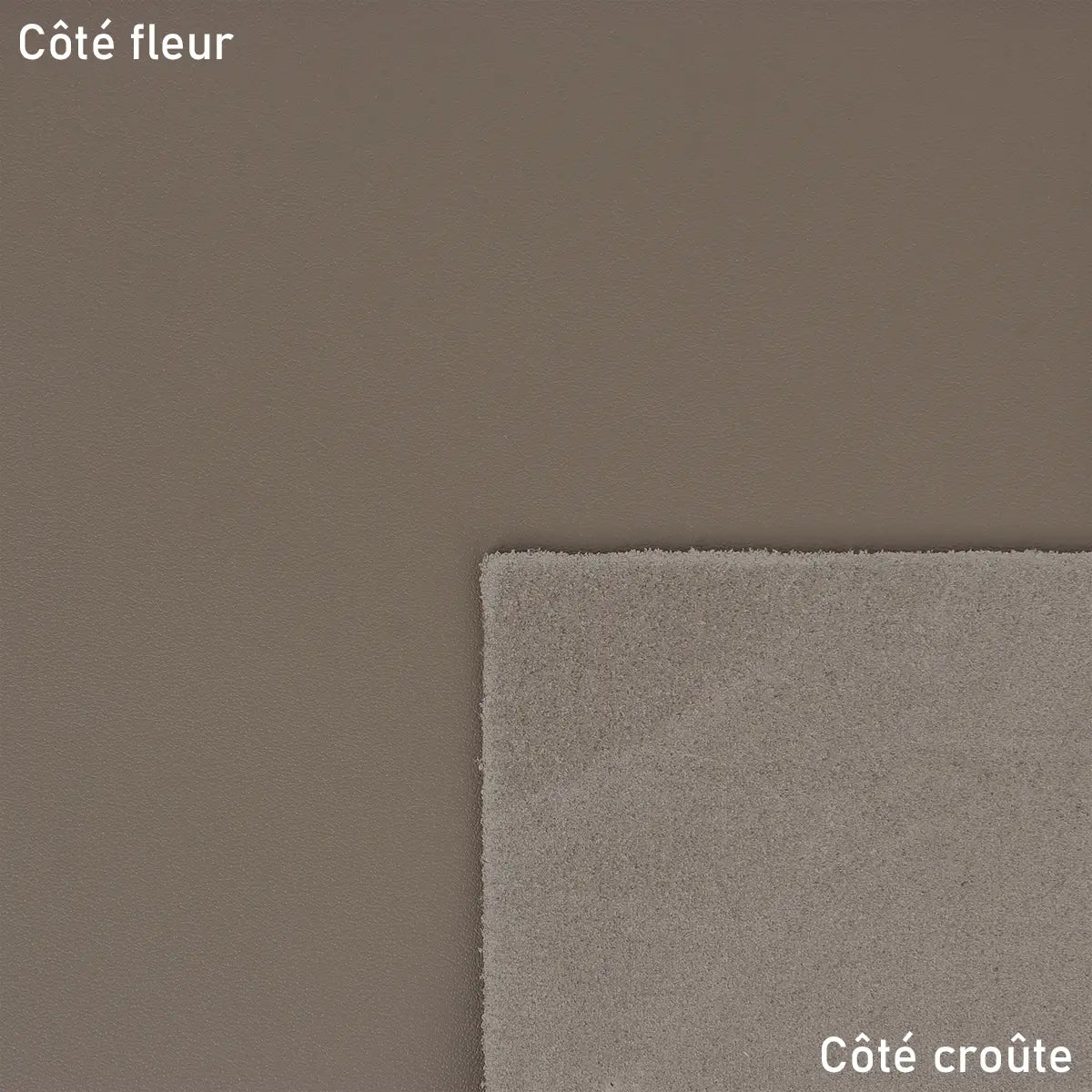 Cuir de vachette lisse marron clair idéal pour la création de maroquinerie, étui, décoration, accessoire...