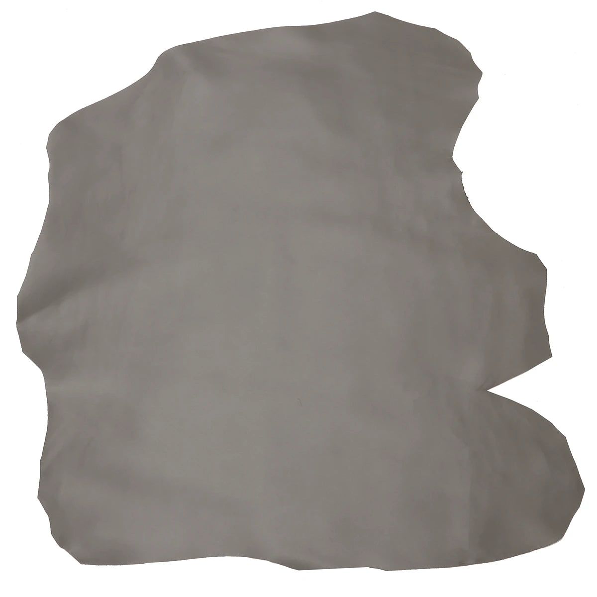 Peau entière en cuir d'agneau nappa lisse couleur gris foncé
