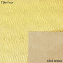 cuir de vachette or jaune avec effet écailles de serpent.