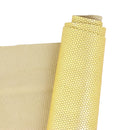 Peau de cuir dorée effet cotte de mailles. Cuir couleur or jaune idéal pour la fabrication de maroquinerie, accessoire, décoration...