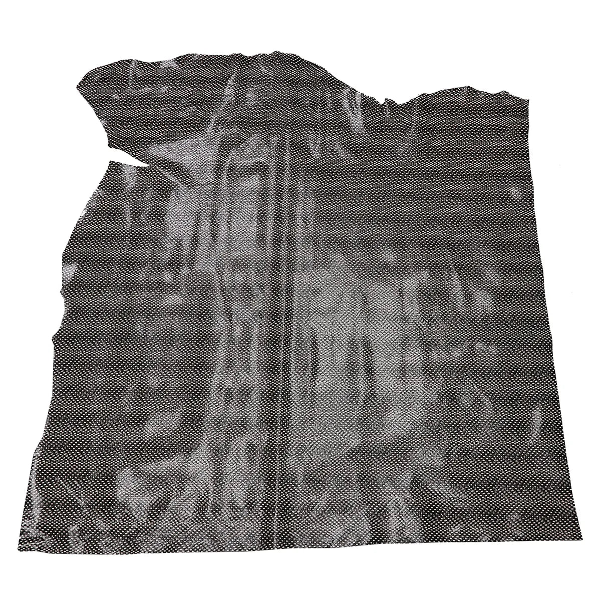Peau entière en cuir imprimé imitation serpent Aspic noir et blanc