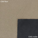 Cuir de cerf couleur gris beige métallisé. Cuir souple idéal pour la création de vêtement, gant, gainerie, petite maroquinerie, accessoire...