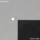 Cuir de cerf argent métallisé. Cuir de 2ème choix idéal pour la création de test, prototype...