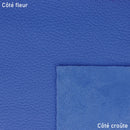 Cuir de cerf bleu intense avec de subtils reflets nacrés.