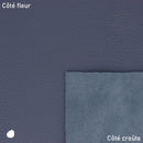 Peau de cuir de cerf bleu foncé nacré. Cuir 2ème choix