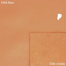 Cuir de cerf rose cuivré. Cuir souple et maniable à prix réduit classé 2ème choix.