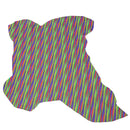 Peau entière de cuir de cerf multicolore. Cuir souple et fantaisie