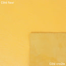 Cuir de chèvre nappa couleur jaune nacré, idéal pour apporter de la lumière et de la brillance à vos créations.