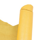 Peau de cuir de chèvre nappa couleur jaune nacré. Cuir souple et brillant pour apporter de la lumière à vos créations de petite maroquinerie, gainerie, décoration...