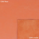 Cuir nappa orange nacré pour réaliser de la petite maroquinerie, décoration, accessoire...