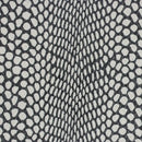 Morceau de cuir fantaisie imitation serpent cobra noir et blanc