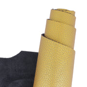 Cuir de vachette grainé métallisé doré idéal pour la création de sac à main, pochette, accessoire...