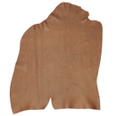 Peau entière de cuir de vachette couleur orange cuivré avec de jolis reflets métallisés.
