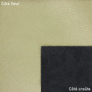 Peau de cuir grainé métallisé vert tilleul