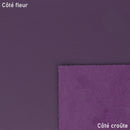 Cuir grainé violet avec dos en croûte