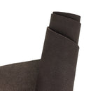 Peau de cuir de vachette nubuck marron foncé. Cuir doux idéal pour la création de maroquinerie et accessoire.