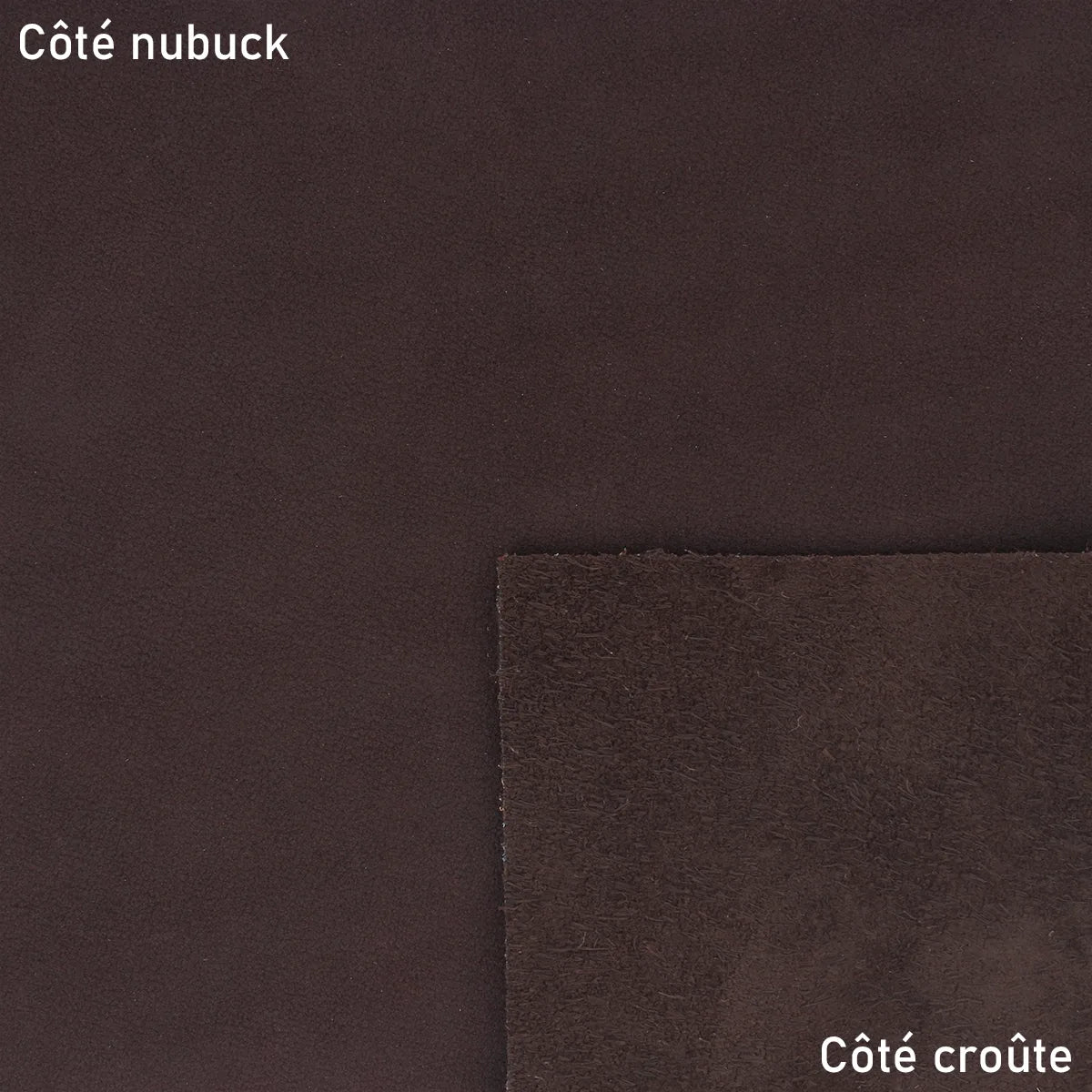Cuir nubuck rouge bordeaux