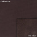 Cuir nubuck rouge bordeaux