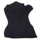 Peau entière en cuir nubuck noir