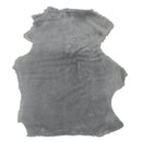 Peau entière en cuir de mouton lainé grise idéale pour la réalisation de vêtement, coussins, costumes, accessoires...