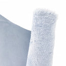 Cuir de mouton lainé lisse bleu clair. Cuir doux idéal pour la création de vêtement, chaussons, coussins, accessoire...