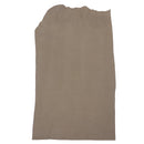 Peau entière en cuir de vachette nubuck marron taupe au grain façon écorce