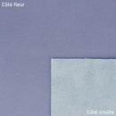 Cuir de vachette métallisé couleur bleu grive. Peau de cuir idéale pour la réalisation de sac à main, accessoire et la décoration
