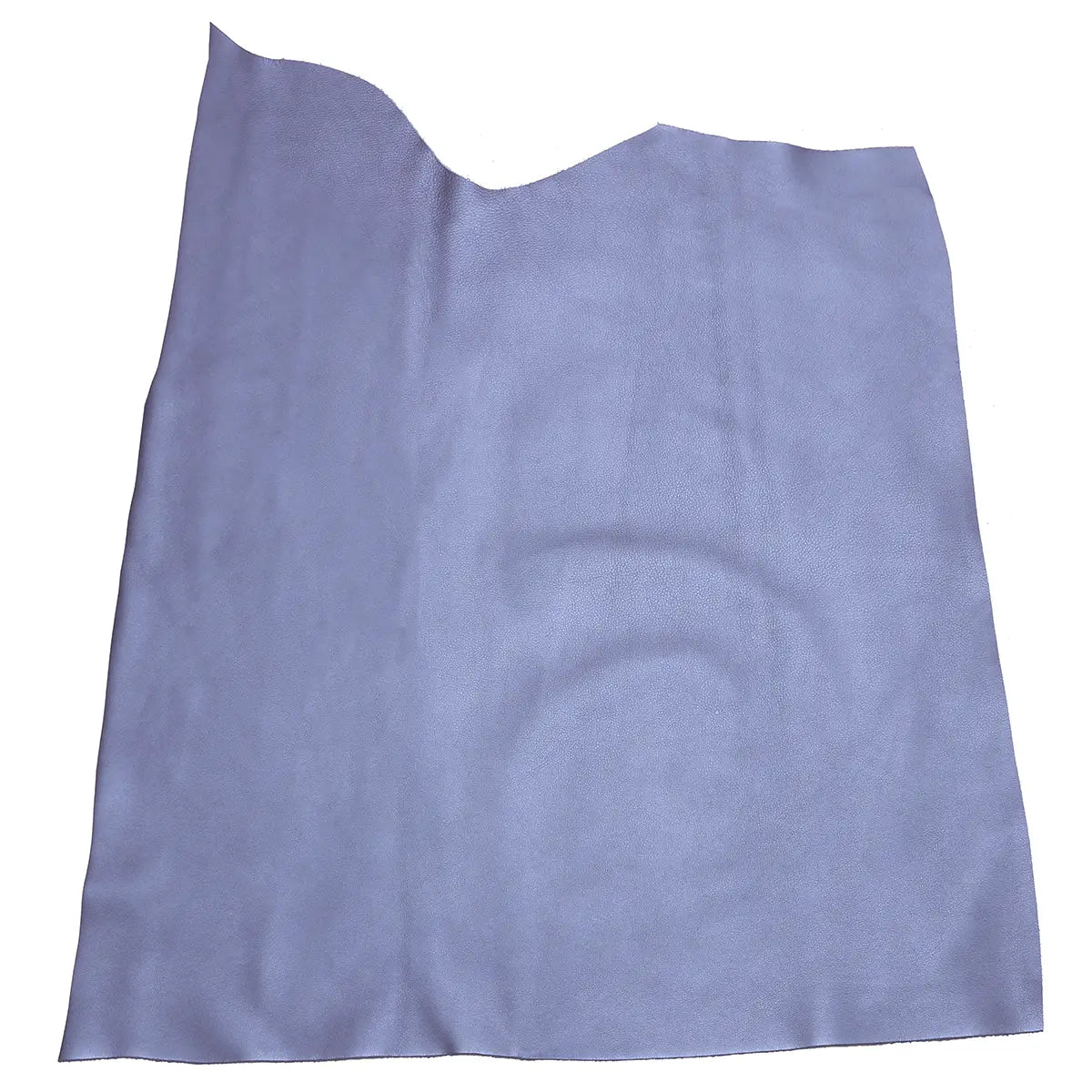 Peau entière en cuir de vachette métallisé bleu grive