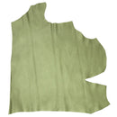 Peau entière de cuir de vachette métallisé vert zircon