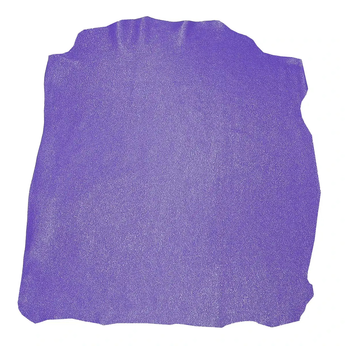 Peau entière en cuir de taurillon violet effet craquelé verni