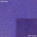 Peau de cuir de taurillon violette fissurée et vernie