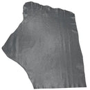 Peau entière en cuir de taurillon gris foncé effet craquelé