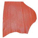 Peau entière en cuir de taurillon orange effet craquélé