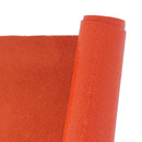 Peau de cuir orange vif effet craquelé verni. Cuir issu d'une tannerie Française