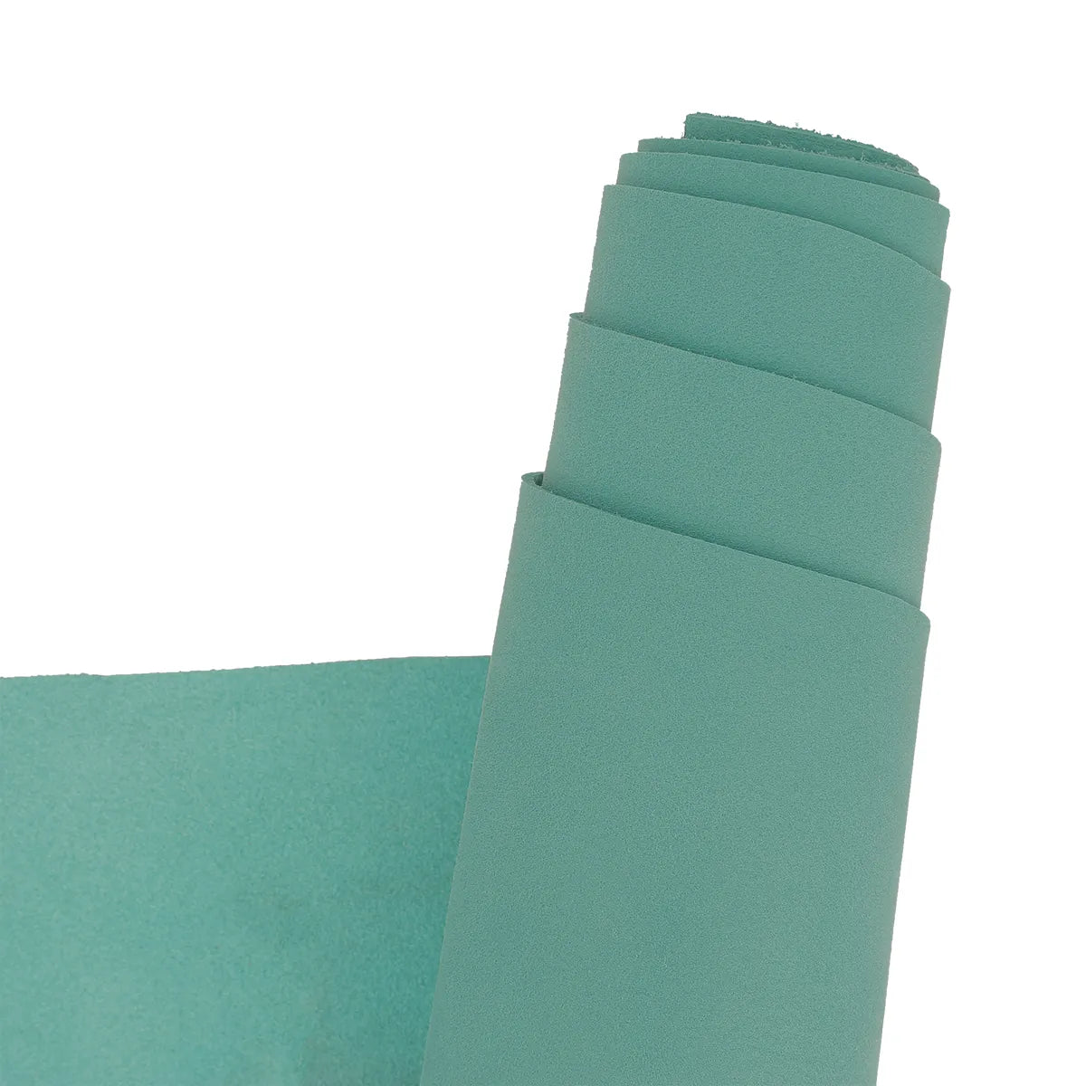 Cuir de nubuck ciré vert turquoise idéal pour la création de sac, pochette, petite maroquinerie, accessoire, décoration...
