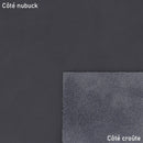 Cuir nubuck couleur bleu ardoise. Un cuir doux et déjà ciré pour apporter plus de résistance à vos réalisations de maroquinerie, accessoire et décoration