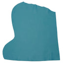 Peau entière en cuir de vachette lisse au grain poussière bleu turquoise.