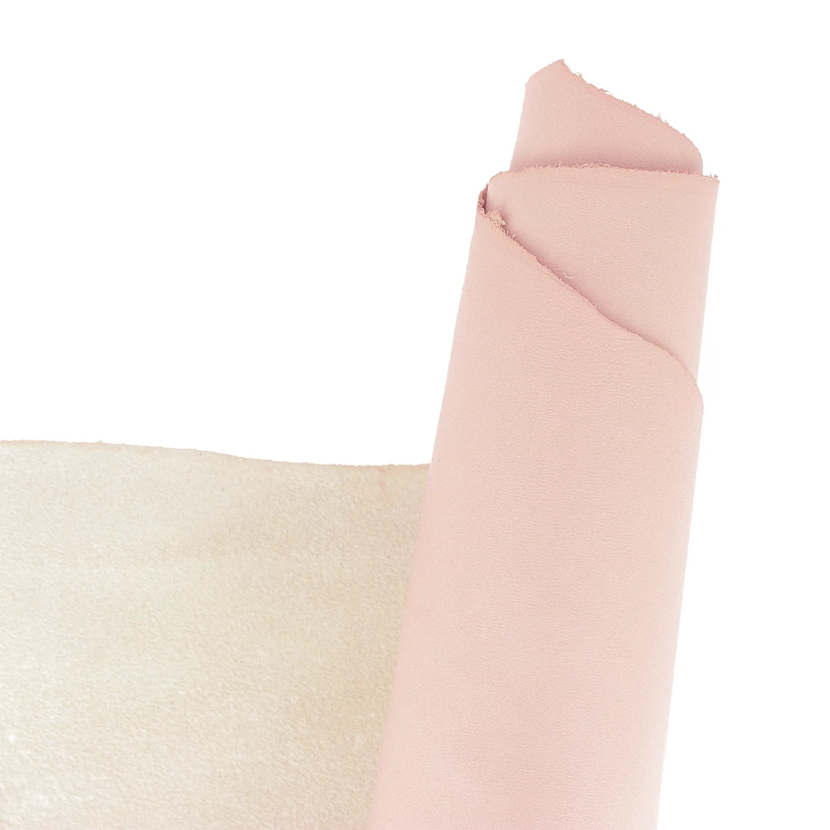 Cuir lisse rose clair idéal pour la création de maroquinerie, vêtement, chausson, décoration...