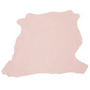 Peau entière en cuir d'agneau lisse nappa couleur rose dragée