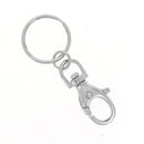 Mousqueton tournant avec anneau  - NICKELE