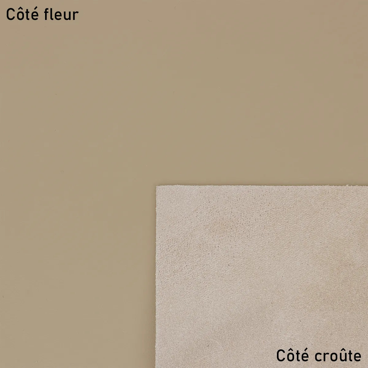 Cuir nappa beige. Cuir lisse, fin et souple, idéal pour la conception de sac à main, pochette, petite maroquinerie...
