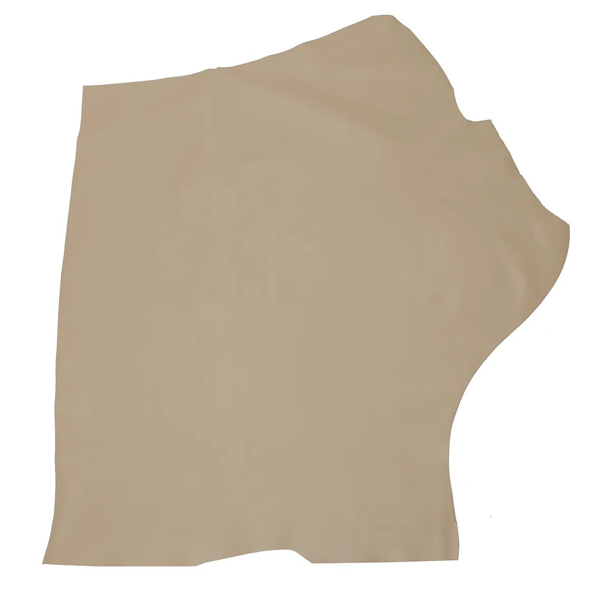 Peau entière de cuir de veau nappa grain lisse couleur beige taupe