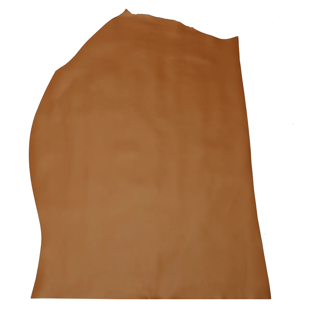 Peau entière en cuir de veau lisse nappa couleur marron fauve