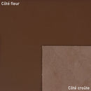 Cuir nappa couleur marron terre de Sienne. Cuir lisse, souple et fin qui s'adapte parfaitement pour la création de sac, pochette, petite maroquinerie, étui de téléphone...