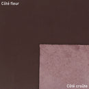 Peau de cuir de veau lisse couleur bordeaux. Cuir de nappa idéal pour la fabrication de sac, petite maroquinerie, étui de téléphone...