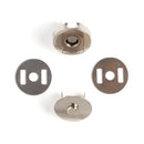 Fermoir TOP magnétique - ROND - 19mm - Tandy Leather - Nickelé