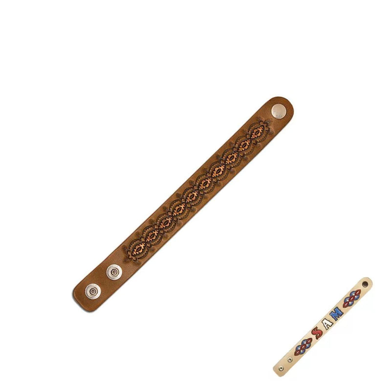 Kit DIY pour 3 bracelets en cuir de 2,5cm à personnaliser - Tandy Leather - 44173-03