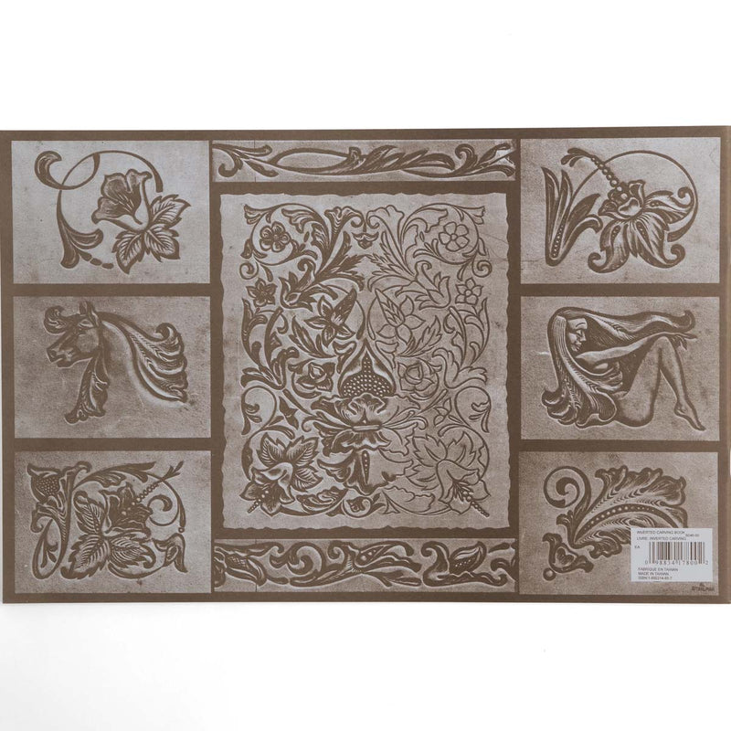 Livre "Inverted leather carving" - Cuir repoussé creusé inversé - Al Stohlman - Dessins