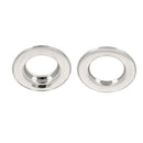 Lot d'oeillets plats double à sertir 15mm - Premium - NICKELÉ - Deco Cuir