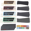 4 plaques de carbone + 40 papiers de verre 25x75mm - Grains 280,600,1000,1500